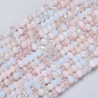CRISTAL AUSTRIACO POR TIRA 3MM ROSA MIX3