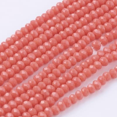 CRISTAL AUSTRIACO POR TIRA 3X2MM CORAL LUZ