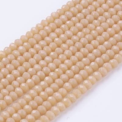 CRISTAL AUSTRIACO POR TIRA 3X2MM BLANCO PERLADO