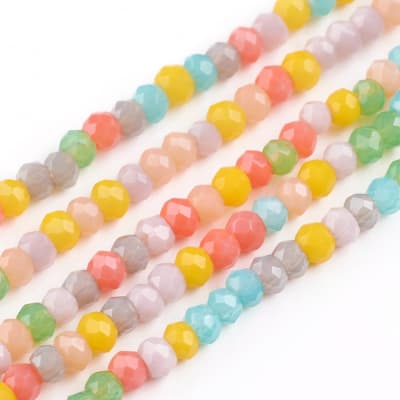 CRISTAL AUSTRIACO POR TIRA 2MM IMIT. JADE COLORES CLAROS