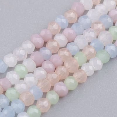 CRISTAL AUSTRIACO POR TIRA 2MM IMIT. JADE  COLORES PASTELES