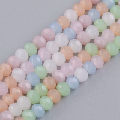 CRISTAL AUSTRIACO POR TIRA 3X2.5MM MIX COLORES
