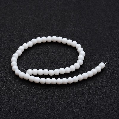 CRISTAL BLANCO OPACO REDONDO 4MM1