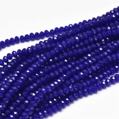CRISTAL AUSTRIACO POR TIRA 3.5X2.5MM AZUL OSCURO