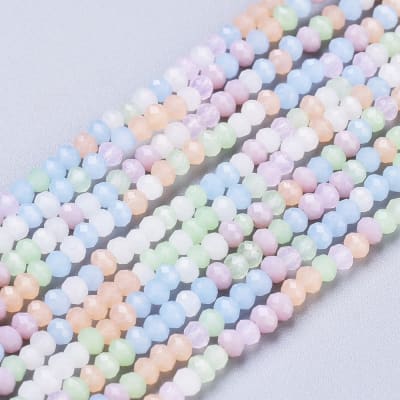 CRISTAL AUSTRIACO POR TIRA 3X2MM COLORES PASTELES