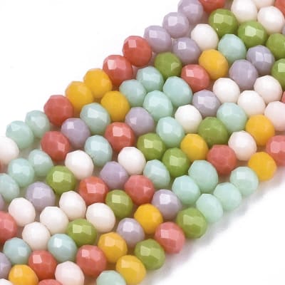 CRISTAL AUSTRIACO POR TIRA 3X2MM MIX COLORES