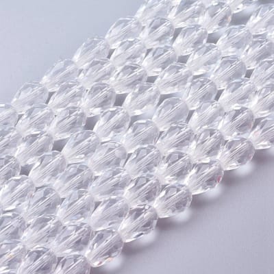 CRISTAL AUSTRIACO POR TIRA 11x8MM LAGRIMA TRANSPARENTE3