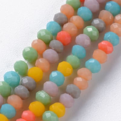 CRISTAL AUSTRIACO POR TIRA MIX OPACO SOLIDO 3MM