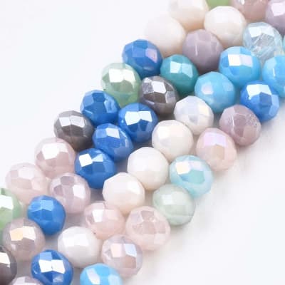 CRISTAL AUSTRIACO POR TIRA 3.5X3MM MIX COLORES REINO