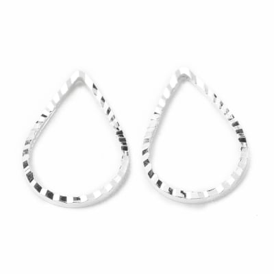 FIGURA B/PLATINO GOTA 13X9MM