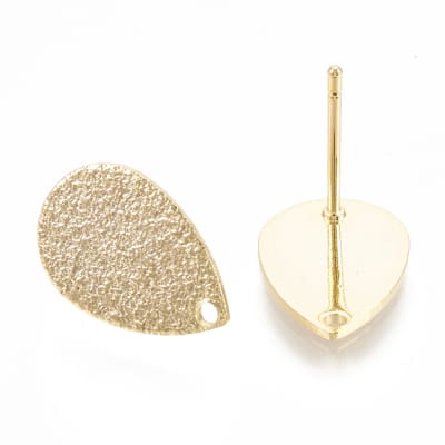 BASE DE ARO B/O GOTA PLANA TEXTURIZADA 14X9MM1