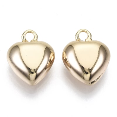 COLGANTE B/ORO CORAZON INFLADO 14XX11MM