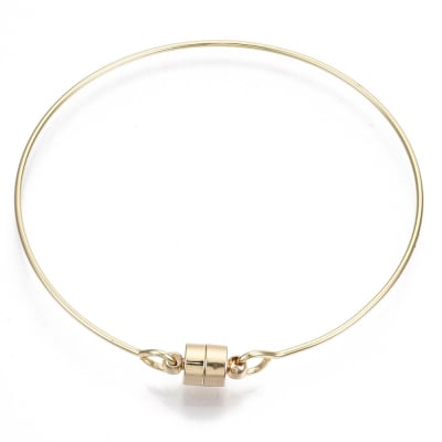 PULSERA BAÑO DE ORO MAGNETICA COLUMNA 6CM