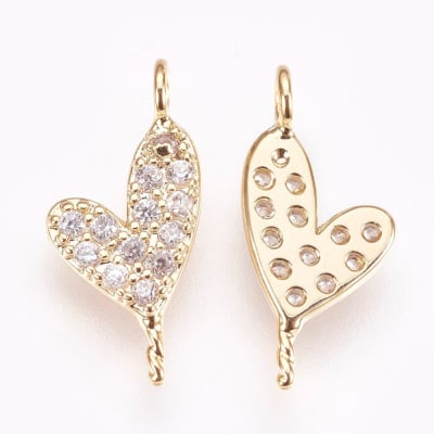 CONECTOR B/ORO MINI CORAZON CON ZIRCONES 9X7MM1