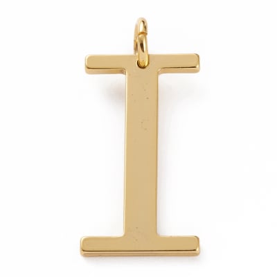 COLGANTE B/ORO LIGERO INICIAL I 27X22MM