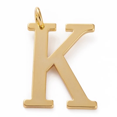 COLGANTE B/ORO LIGERO INICIAL K 27X22MM1
