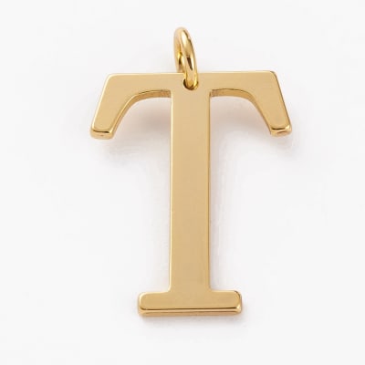 COLGANTE B/ORO LIGERO INICIAL T 27X22MM