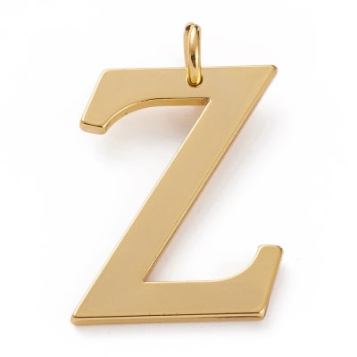 COLGANTE B/ORO LIGERO INICIAL Z 27X22MM