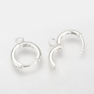 PENDIENTES B/PLATINO HUGGIE 15X12MM1