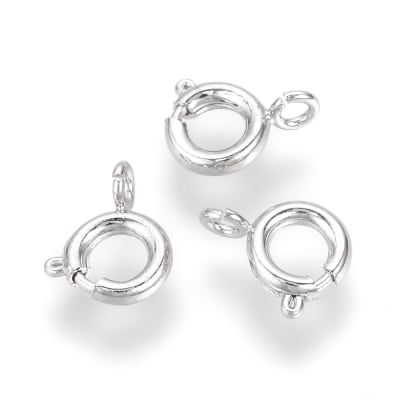 BROCHE SALVAVIDAS B/PLATINO 9X7MM