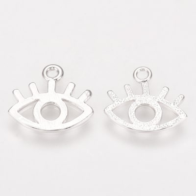 COLGANTE B/PLATINO OJO VACIO 11X13MM