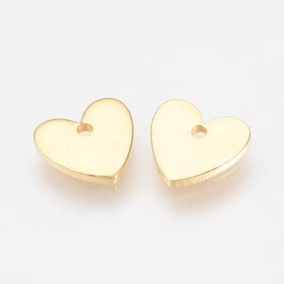 COLGANTE B/ORO CORAZON PLACA PLANO 8X1MM