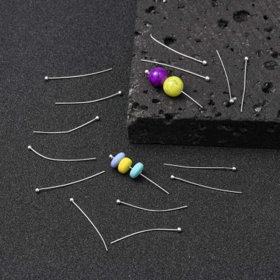 VASTAGO (GR) BAÑO DE PLATA CON BALIN 30MM