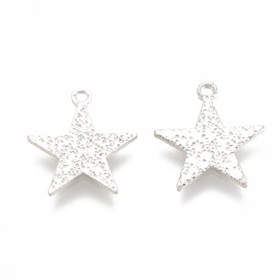 COLGANTE B/PLATINO ESTRELLA 13X12MM1