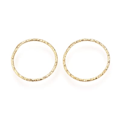 FIGURA B/ORO CIRCULO TEXTURIZADO 30MM