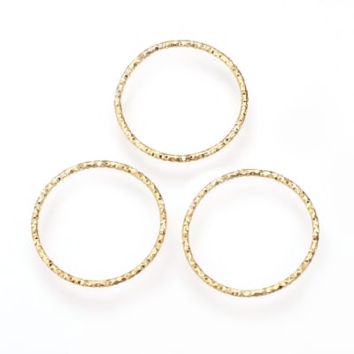 FIGURA B/ORO CIRCULO TEXTURIZADO 40MM