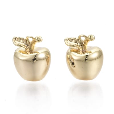 COLGANTE B/ORO MANZANA 10X8MM