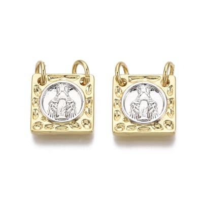 COLGANTE B/ORO ESCAP. VIRGEN DE LOS RAYOS 10.5MM1