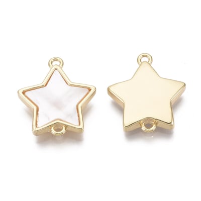 CONECTOR B/ORO ESTRELLA NACAR 17X15MM1