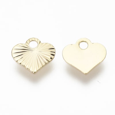MINI DIJE B/ORO CORAZON TEXTURIZADO1