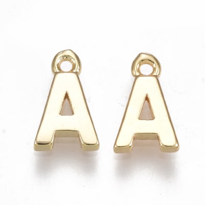 COLGANTE B/ORO INICIAL MINI A 8X5MM1