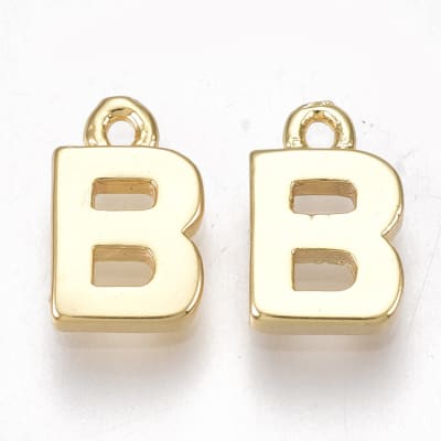 COLGANTE B/ORO INICIAL MINI B 8X5MM