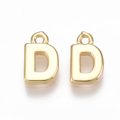 COLGANTE B/ORO INICIAL MINI D 8X5MM