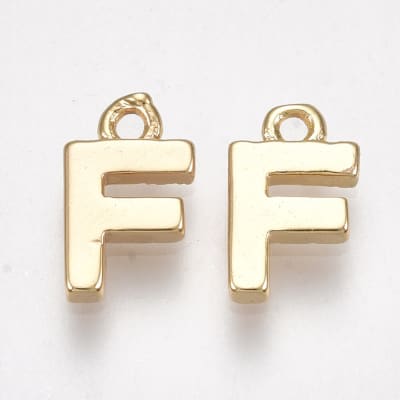COLGANTE B/ORO INICIAL MINI F 8X5MM