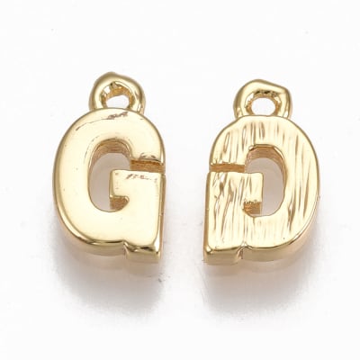 COLGANTE B/ORO INICIAL MINI G 8X5MM