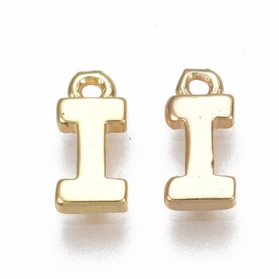 COLGANTE B/ORO INICIAL MINI I 8X5MM
