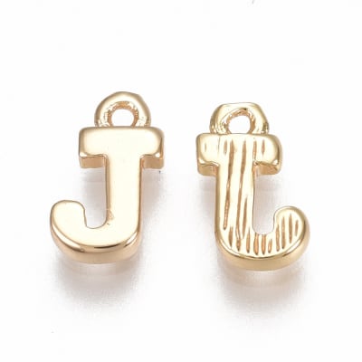 COLGANTE B/ORO INICIAL MINI J 8X5MM