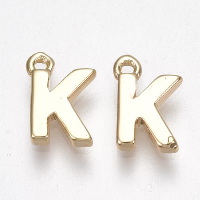 COLGANTE B/ORO INICIAL MINI K 8X5MM