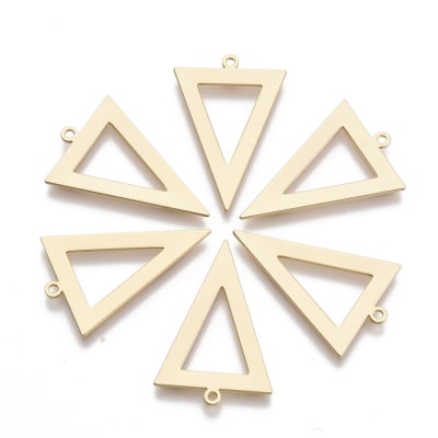 FIGURA B/ORO TRIANGULO INVERTIDO 28X18MM