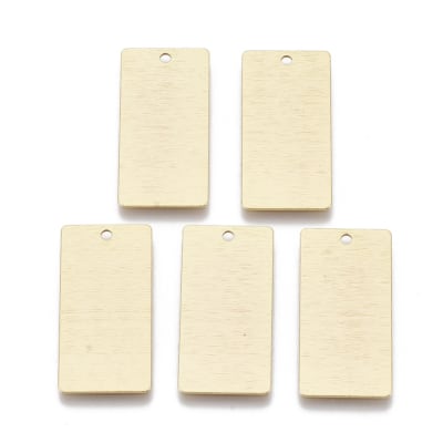 COLGANTE B/ORO PLACA RECTAGULAR 28X14MM