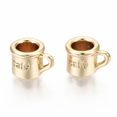 COLGANTE B/ORO TAZA DE CAFE 6X10MM1