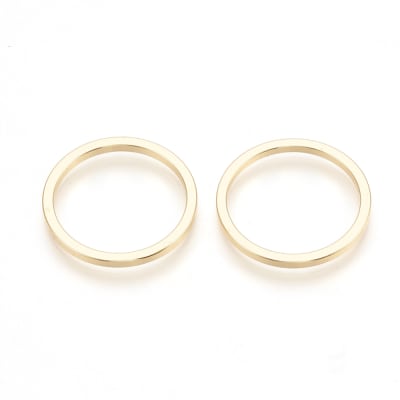 FIGURA B/ORO CIRCULO LISO 15MM