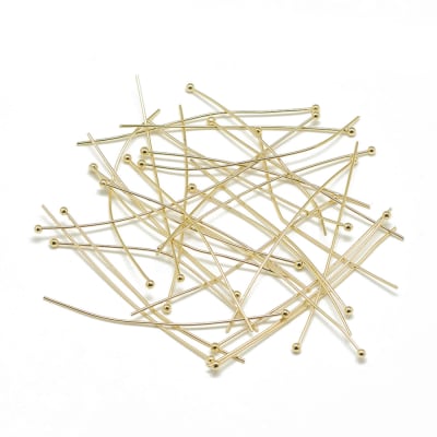 VASTAGO BAÑO DE ORO CON BALIN 50MM