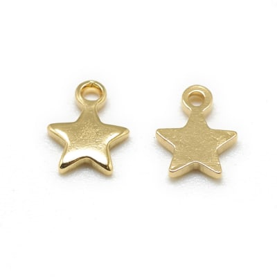 MINI DIJE B/ORO ESTRELLA 6X4.5MM