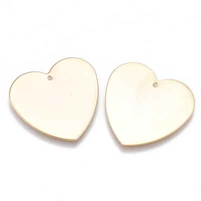 COLGANTE B/ORO CORAZON PLANO 28X29MM1