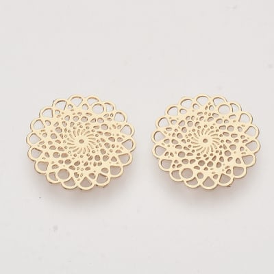 CONECTOR B/ORO LIGHT MANDALA FLOR 13MM1